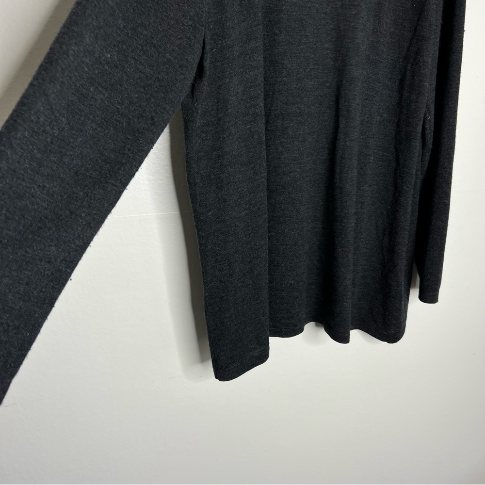 Eileen Fisher Wool Open Front Sequin Cardigan Sz … - image 3